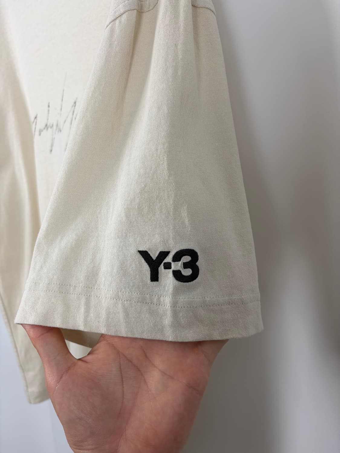  a420) Y-3요지야마모토 x 아디다스 시그니처 로고 반팔 티셔츠 상품이미지3