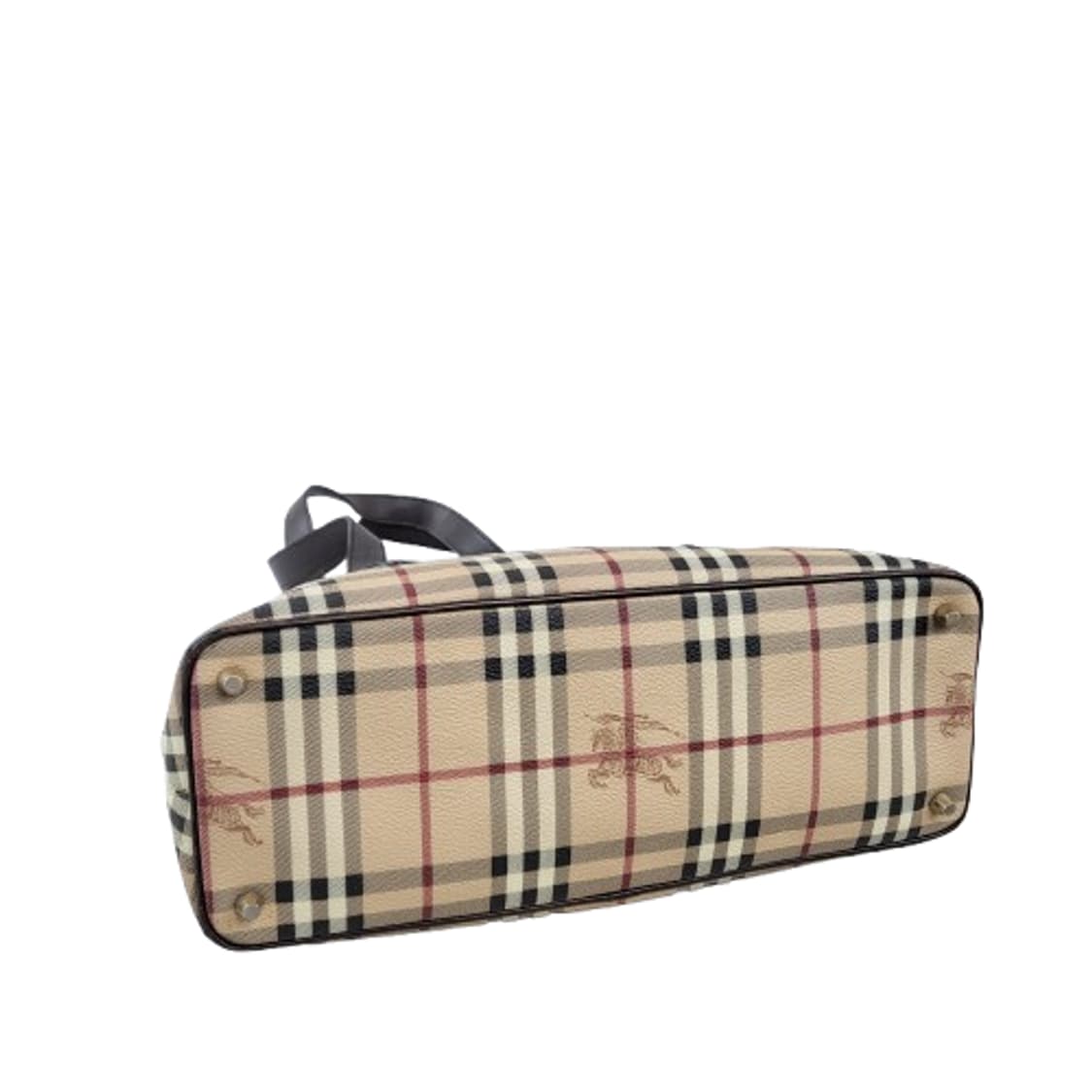 정품 버버리 헤이마켓 체크 브라운 레더 숄더백 상품이미지6