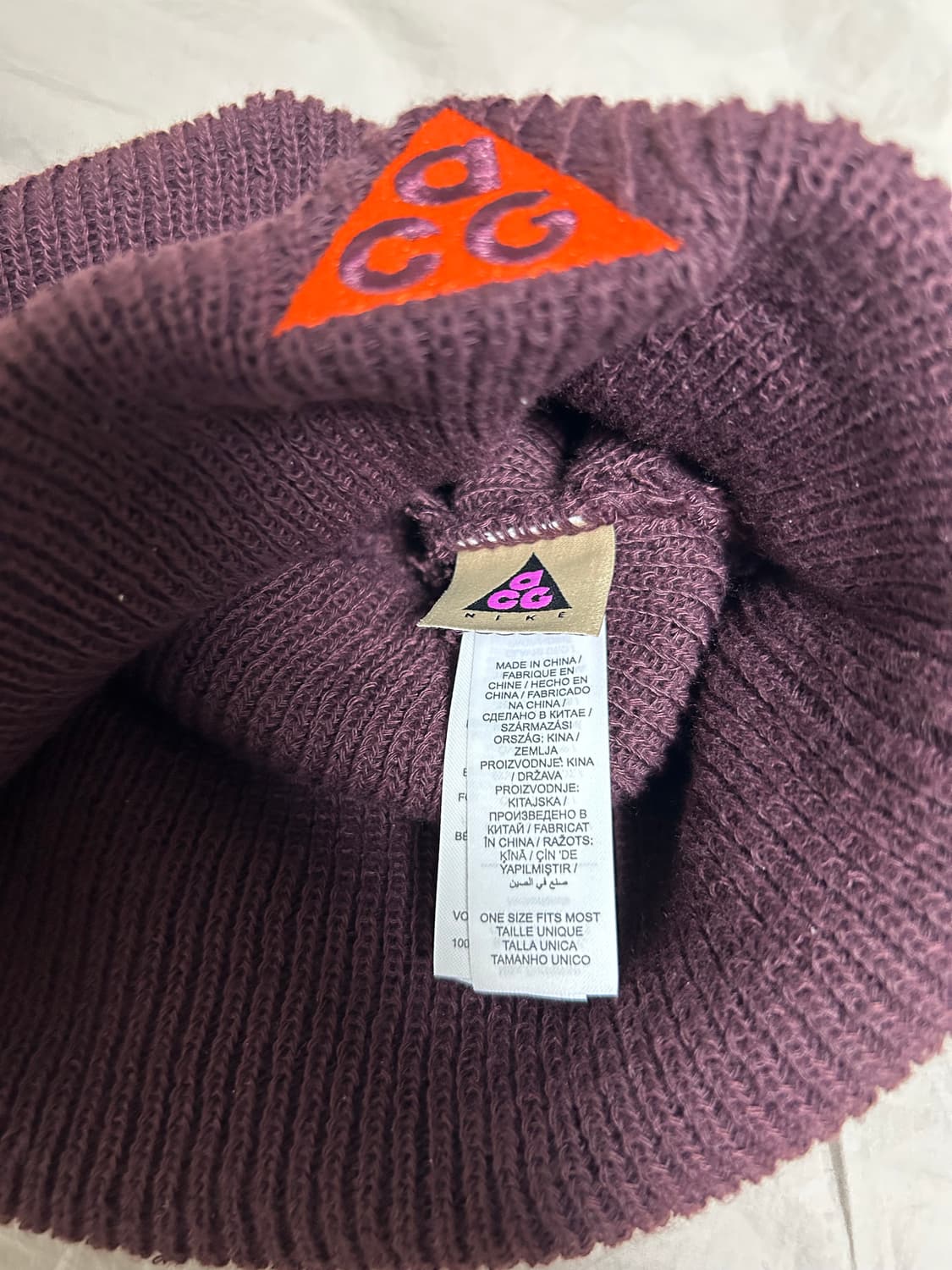 나이키 acg 비니 버건디 상품이미지4