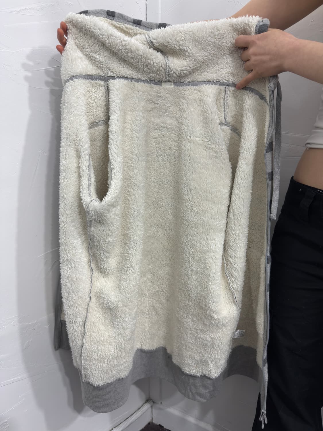 gu stripe hood twoway zipup 상품이미지5