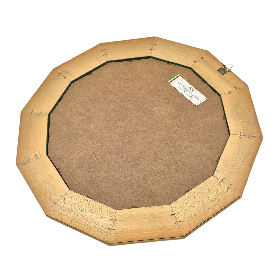 70s 이탈리아 핸드 플로랄 옥타곤 벽거울 상품이미지5