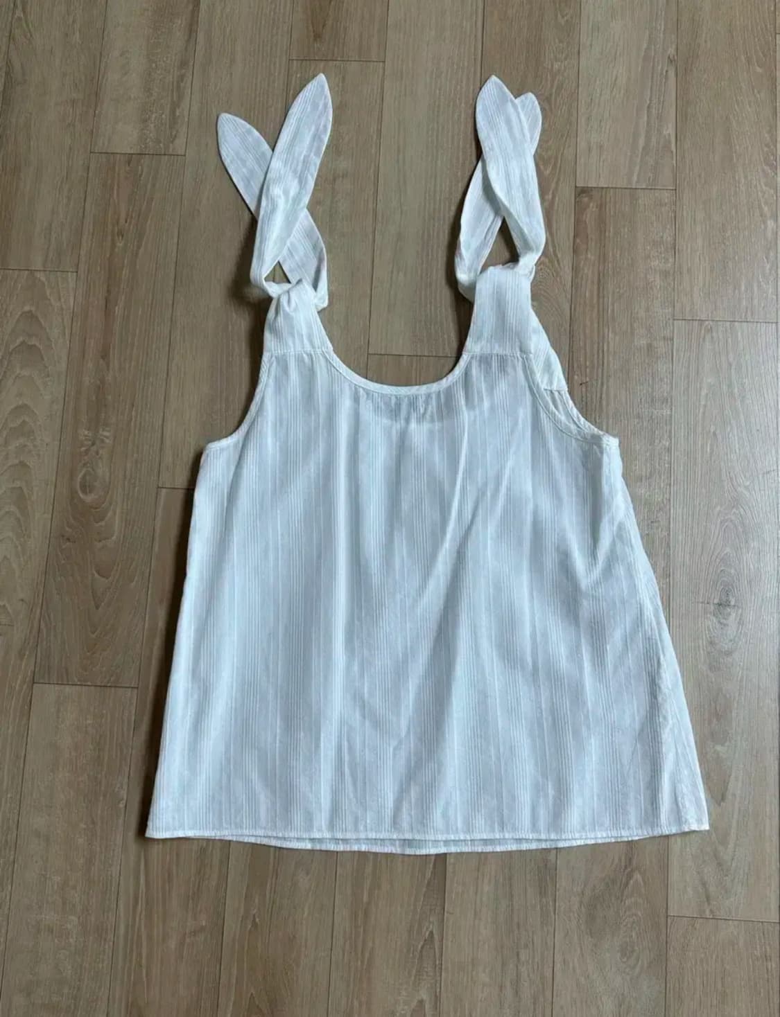 콜로신스 RABBIT TIE TIE BLOUSE STRIPE WHITE 상품이미지4