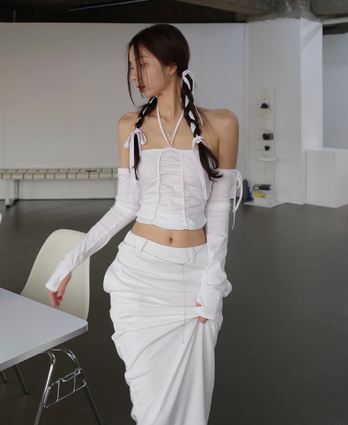 새상품 뉴얼린 토리탑 화이트 상품이미지2