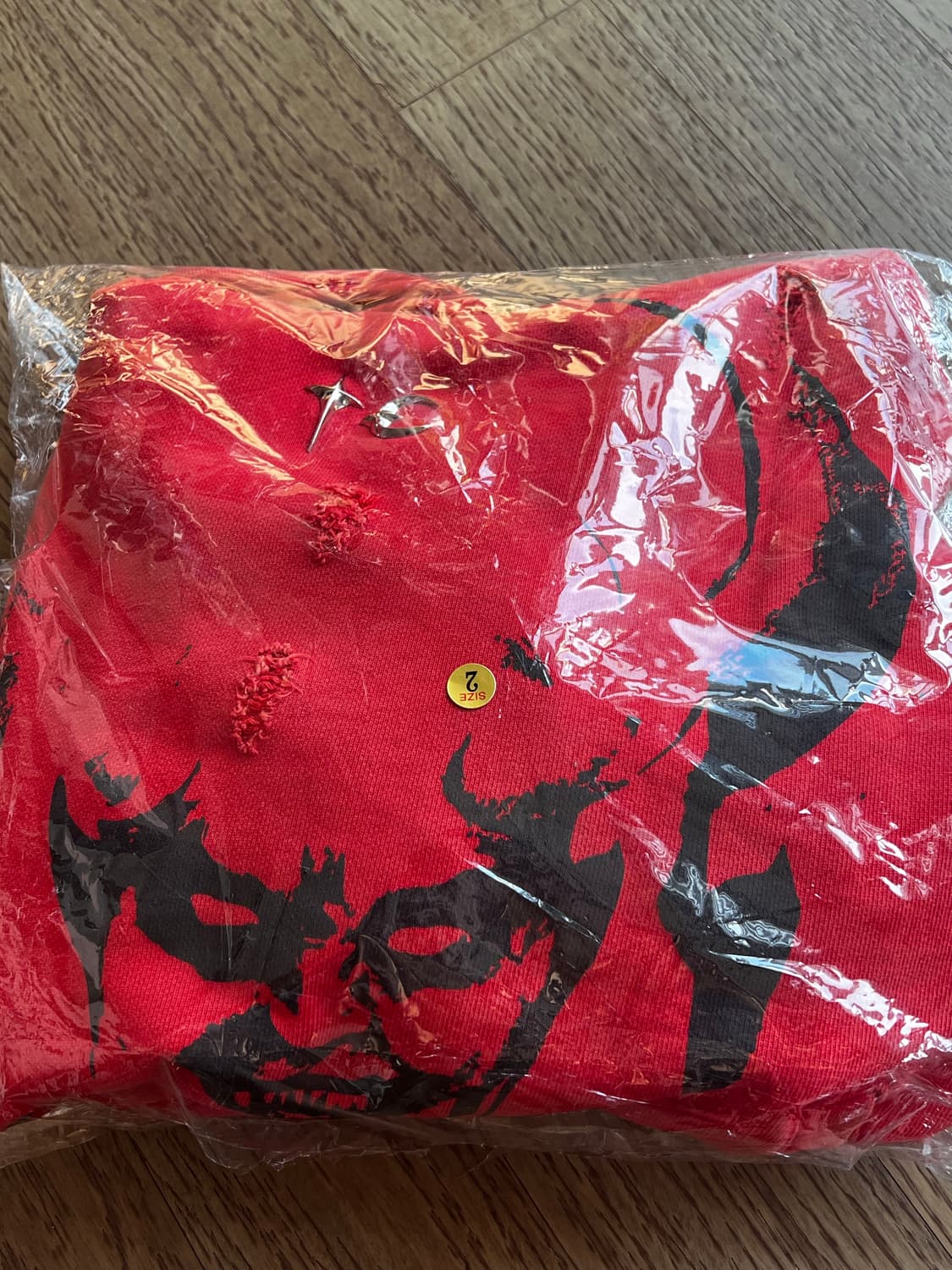 떠그클럽 thugclub 악마 후드티 검빨 2 상품이미지2