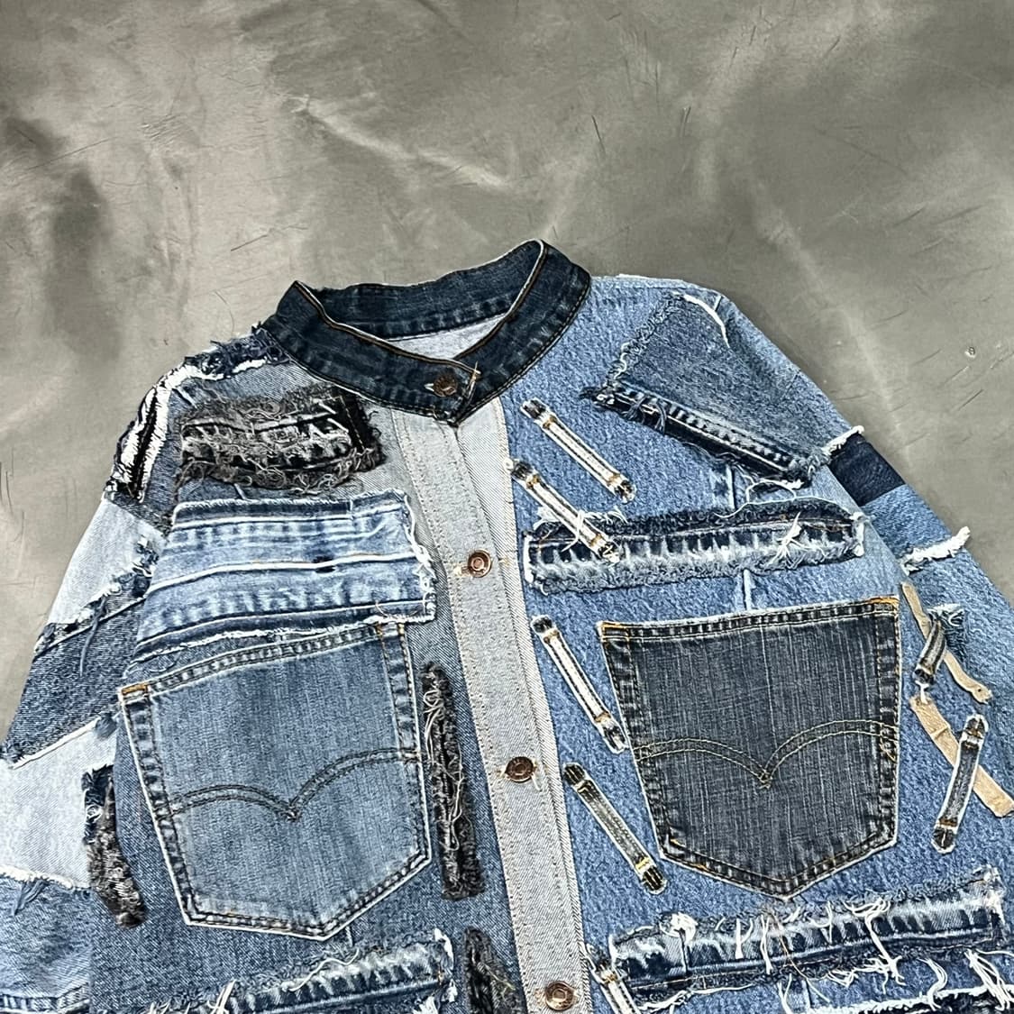  커스텀 데님 트러커 자켓 y15831 상품이미지3