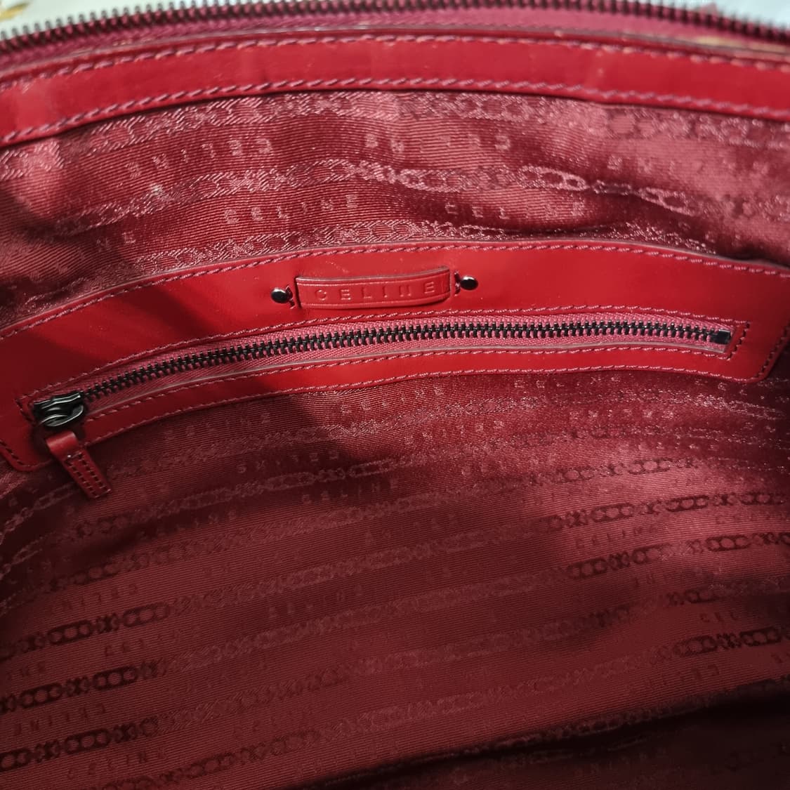 셀린느 레드 에나멜 가죽 토트백 (사이즈 넉넉함) 상태양호 상품이미지10