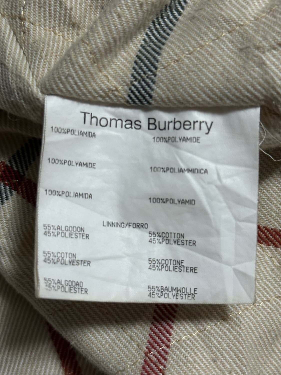 Thomas Burberry 노바체크 집업 자켓  상품이미지4