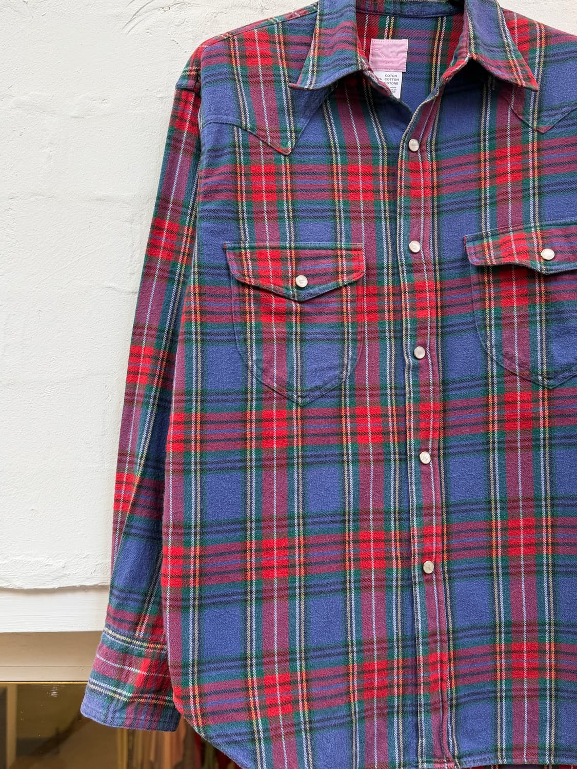 Ray Beams 레이 빔즈 투 포켓 칼라 체크 셔츠 L 상품이미지3