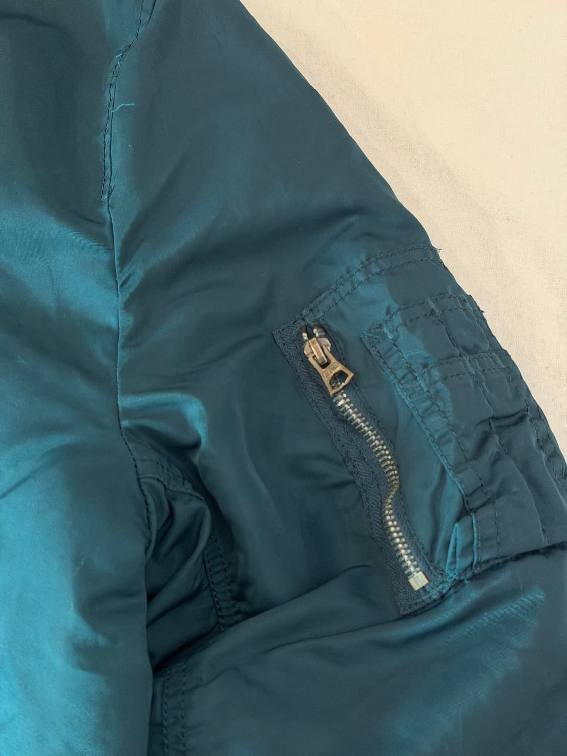 알파인더스트리 MA-1 봄버자켓 청록색 상품이미지2