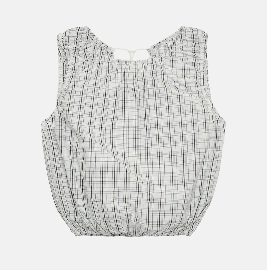 엔조블루스 스트링 슬리브리스 탑 화이트 상품이미지2