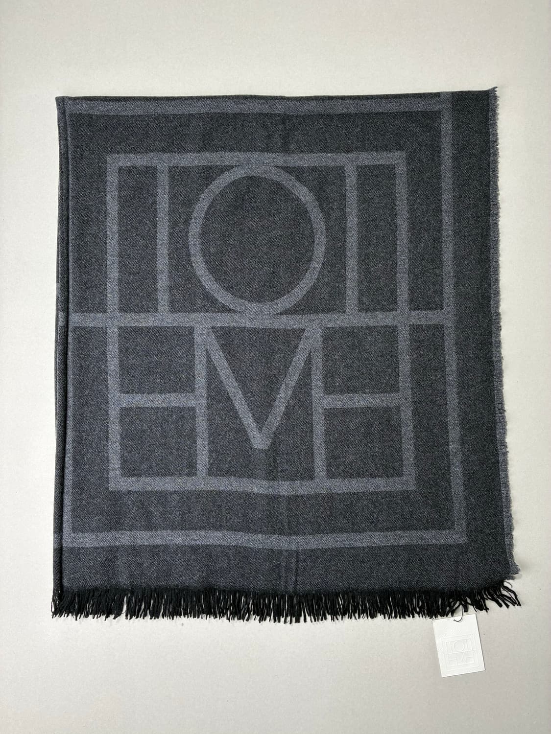 TOTEME 토템 모노그램 울/캐시미어 머플러 스카프 다크 그레이 상품이미지1