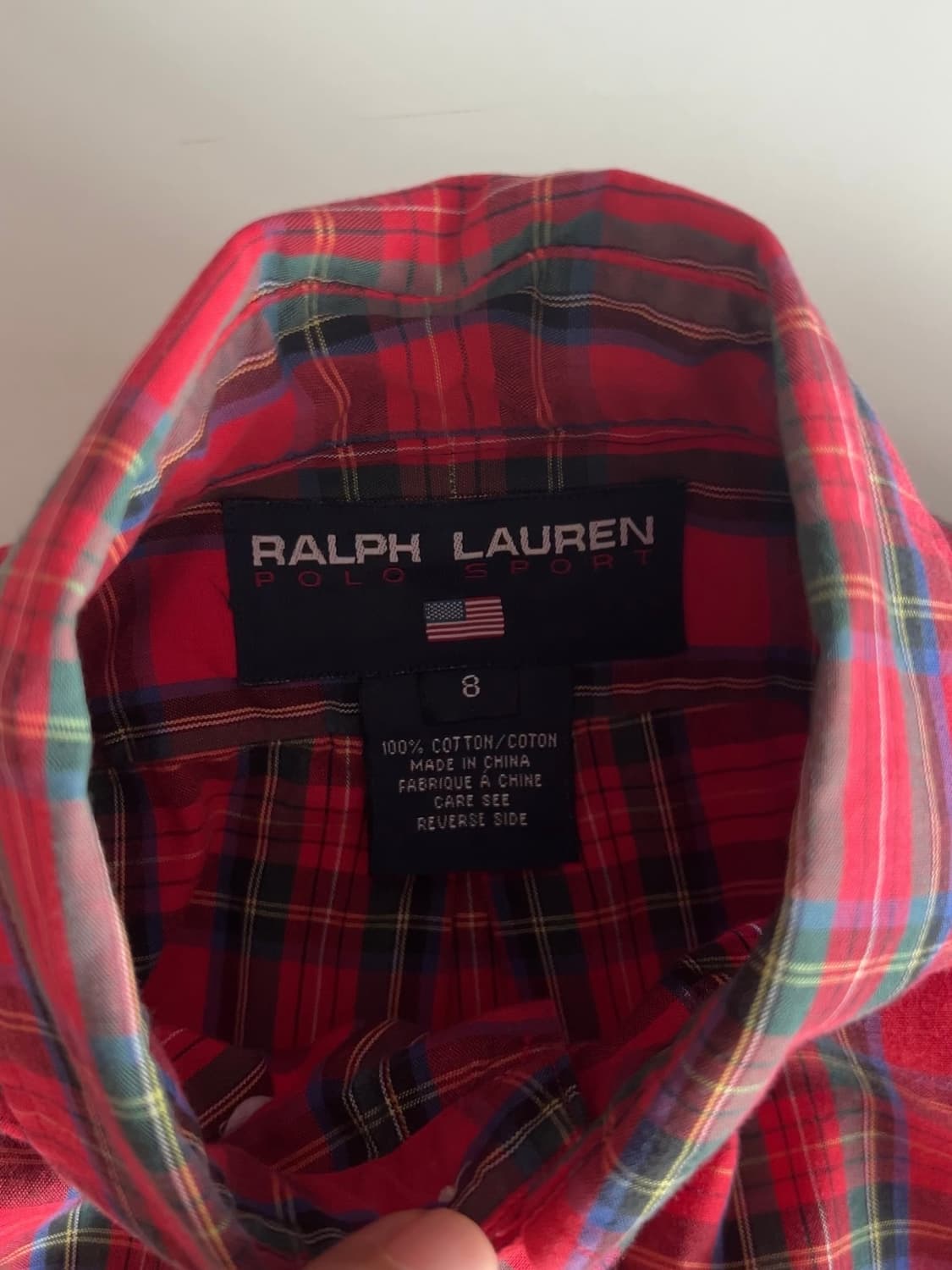 폴로 랄프로렌 타탄체크 셔츠 상품이미지4