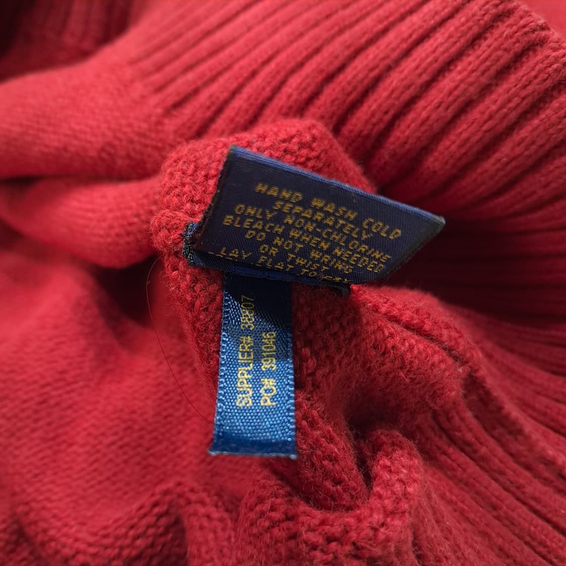 CL192 2XL 폴로 코튼 하프집업 니트 상품이미지5