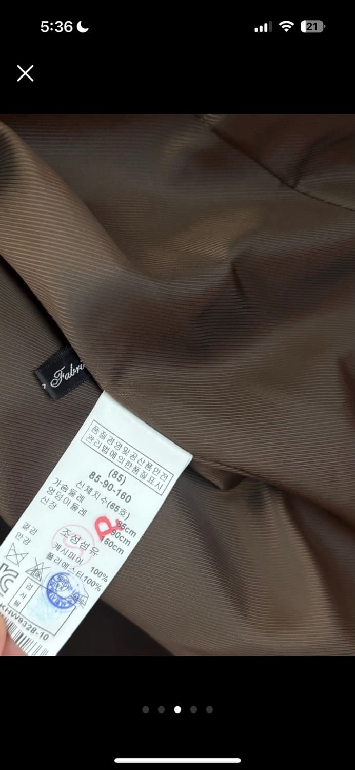 키이스 캐시미어 코트 브라운 상품이미지3