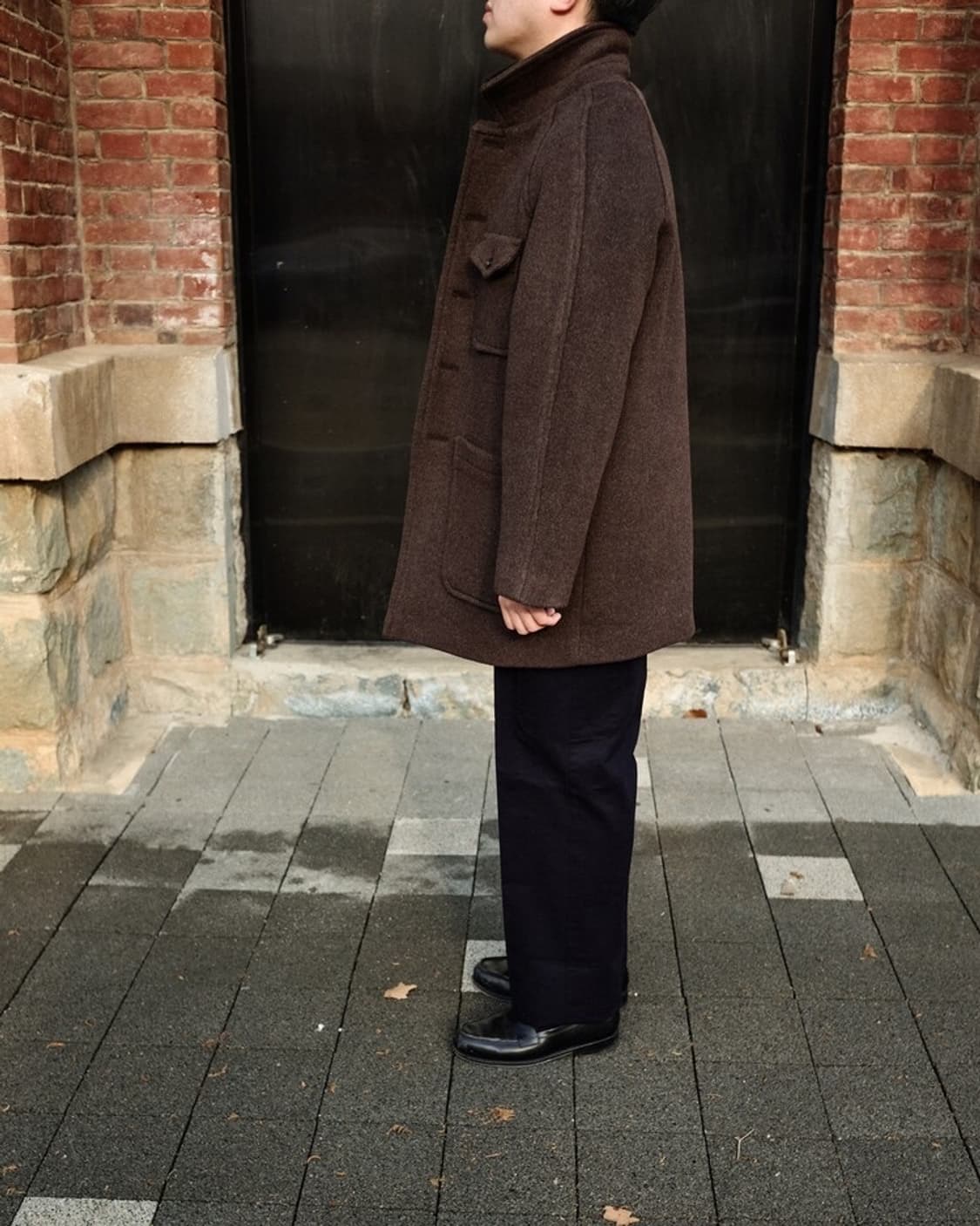 뗄라 멜튼 울 하프코트 상품이미지5