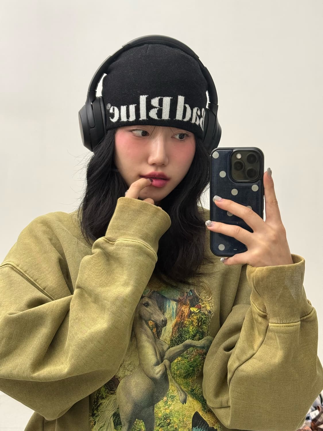 BadBlue 블랙 비니 상품이미지2