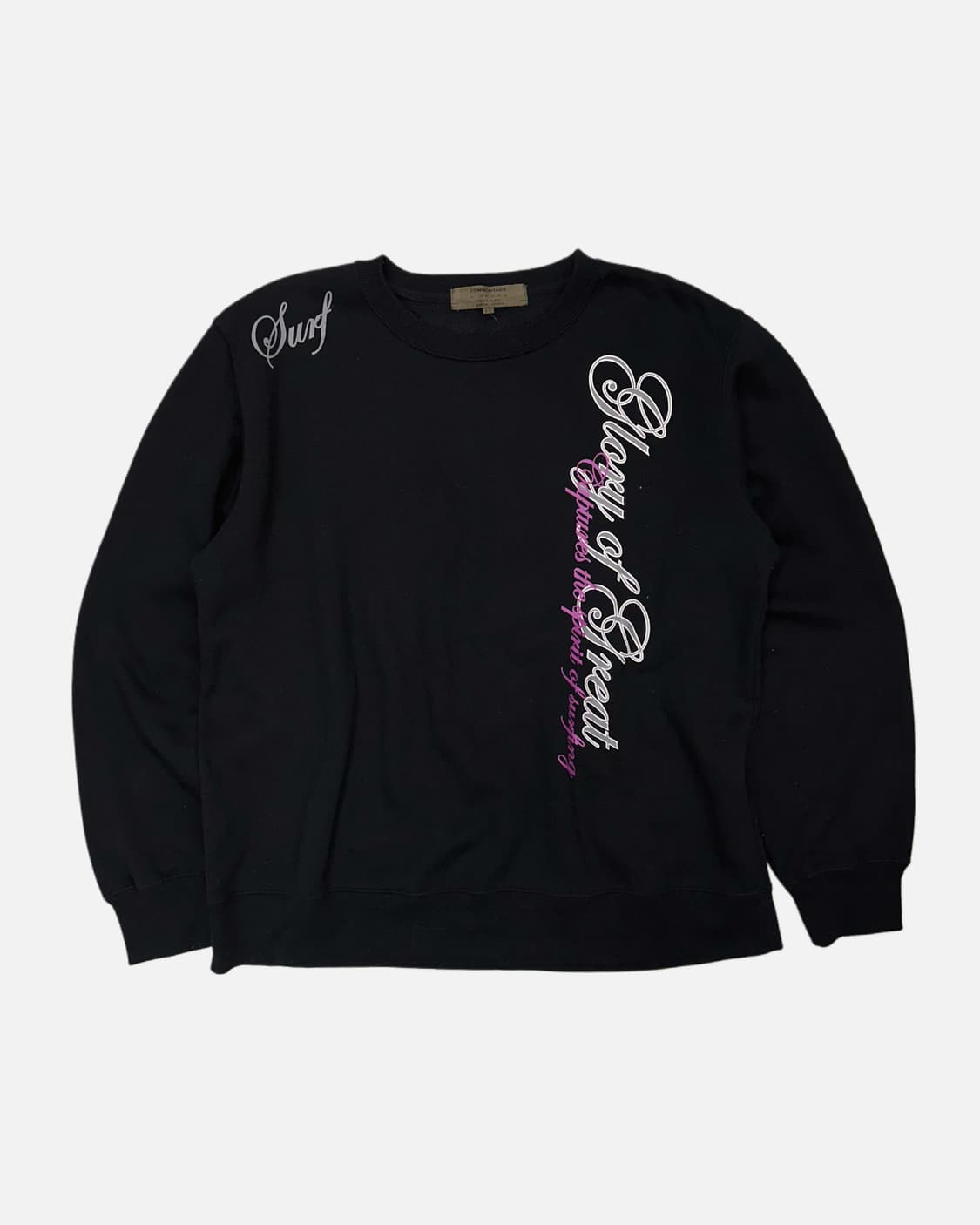 surfer lettering black sweatshirt 상품이미지2