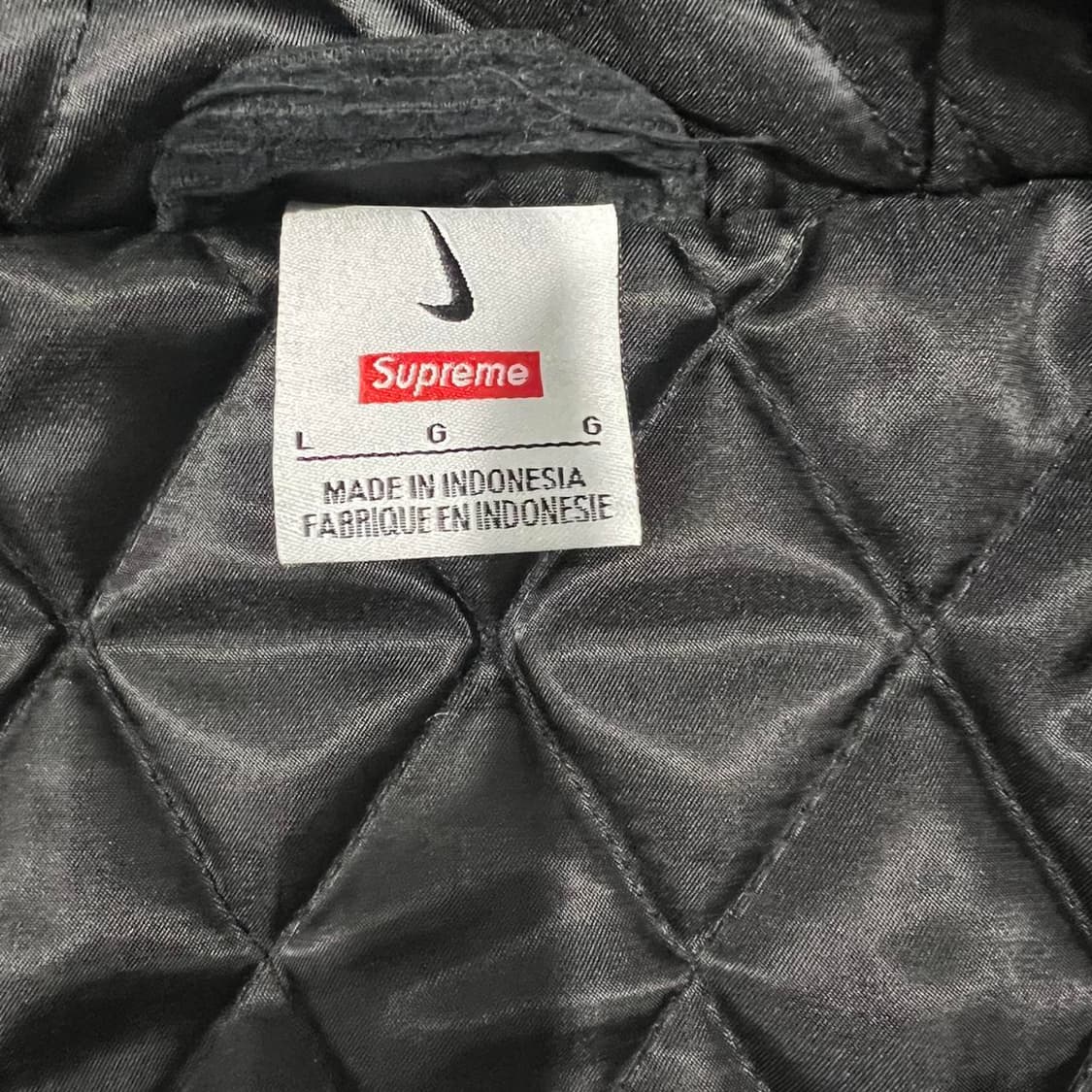 슈프림 x 나이키 아크 코듀로이 후드 자켓 블랙 상품이미지5