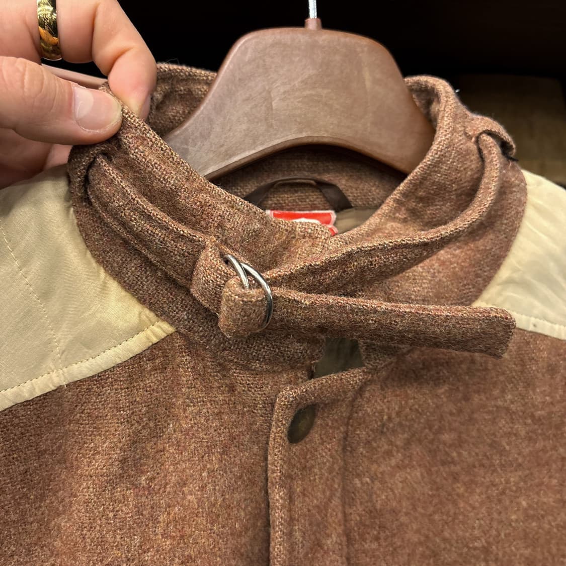 80s 말보로 레저웨어 발렌티노 생산 보카시 울 니트 블루종 N1144 상품이미지6