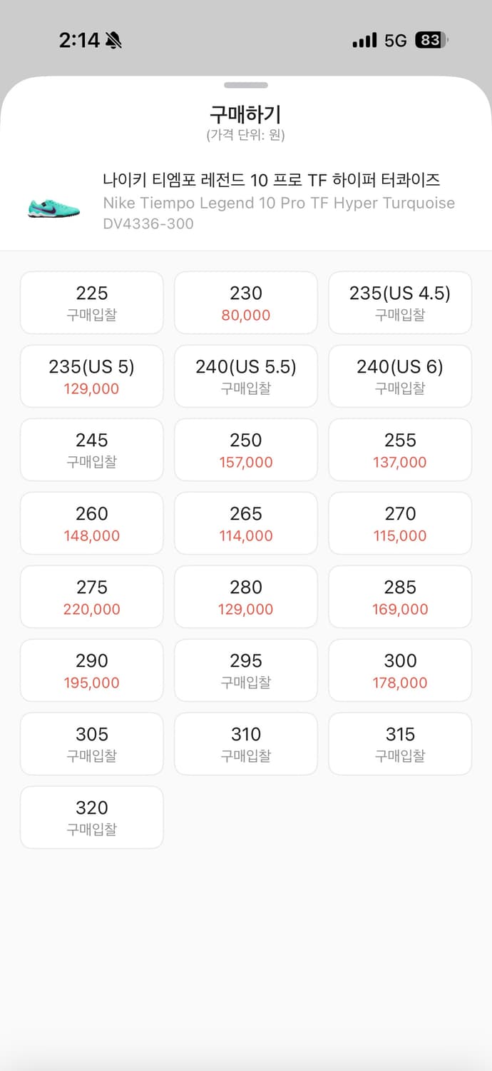 나이키 티엠포 레전드10 255 상품이미지2