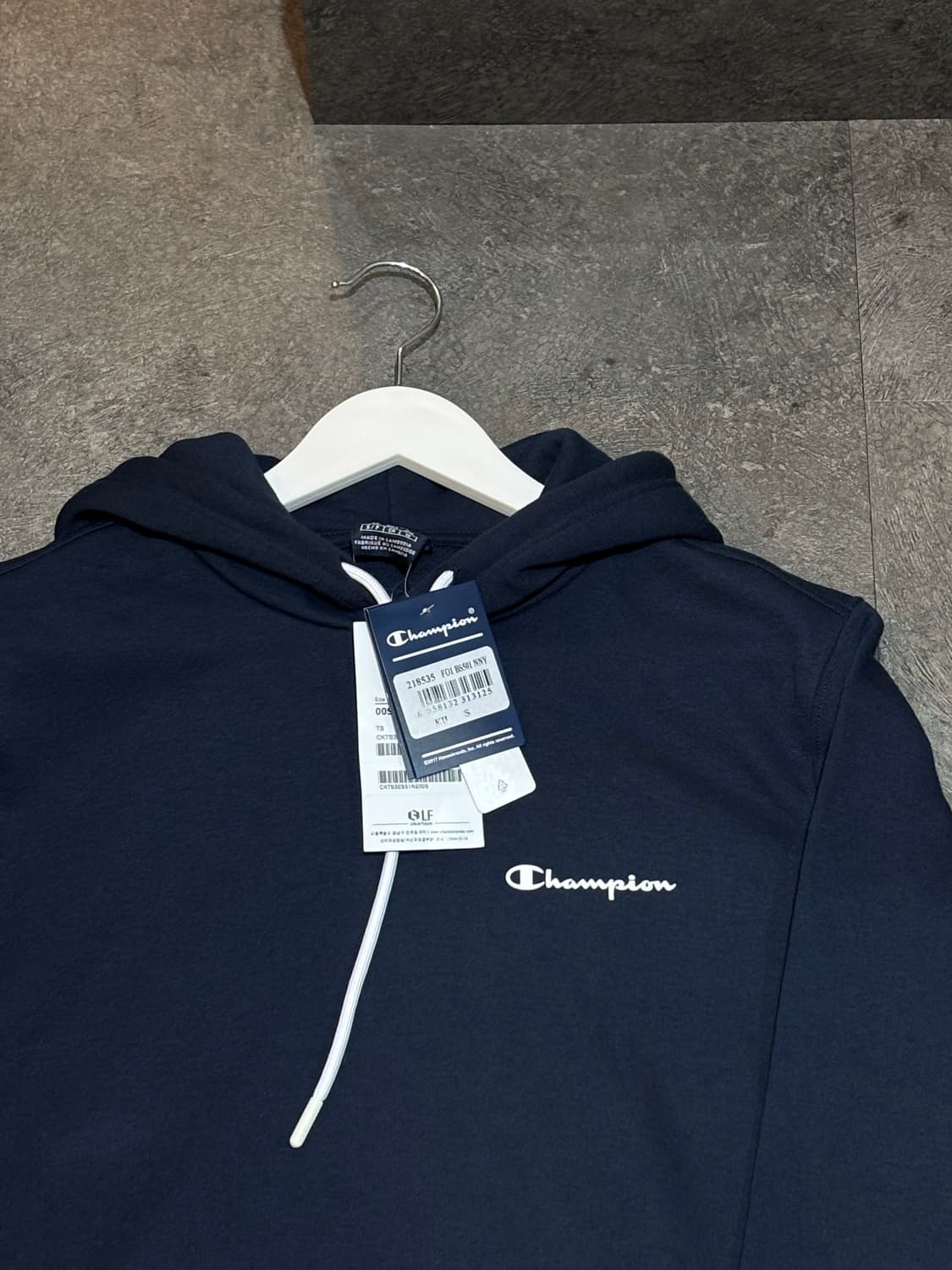 챔피온 네이비 후드티 새상품 S사이즈 상품이미지4