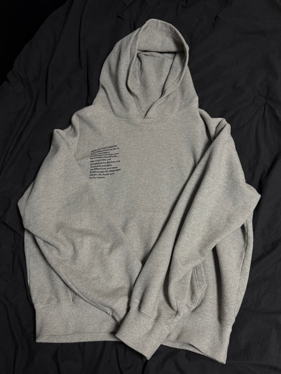 베를린포토북디스트리뷰션 후드티 그레이 S 상품이미지2