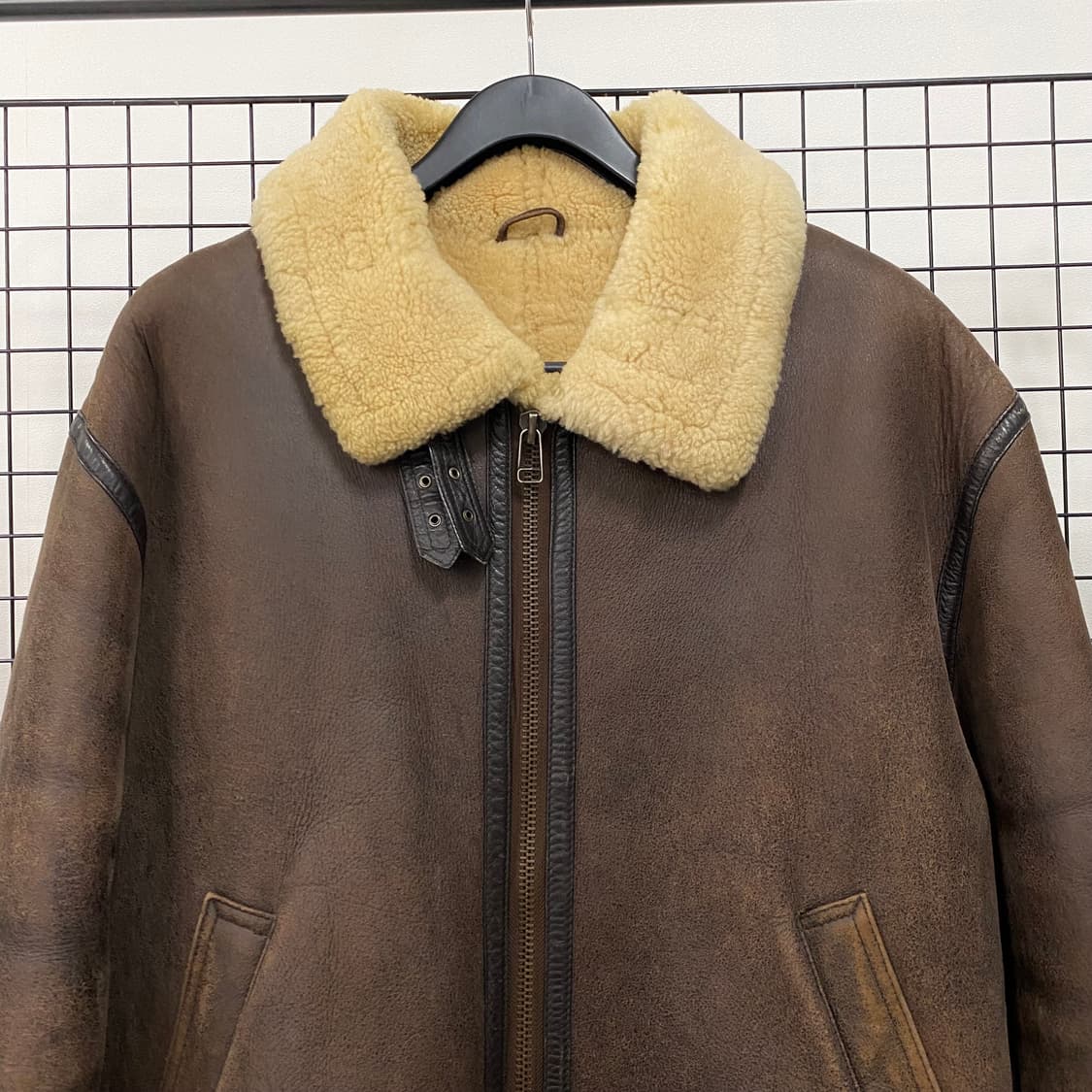 Italy 빈티지 B-3 양가죽 양털 무스탕 상품이미지3