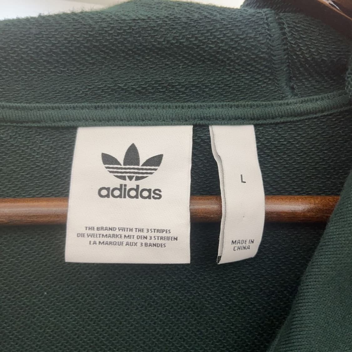 아디다스 빈티지 캐주얼 홀리데이 딥그린 후드집업 L C07619 상품이미지5