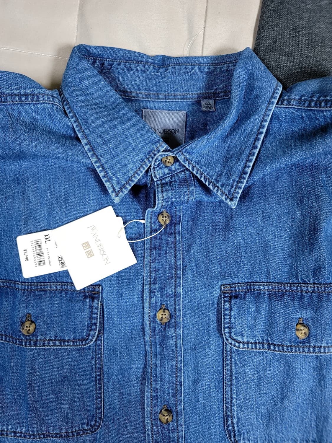 유니클로 JW앤더슨 데님 셔츠 XXL 새상품 상품이미지2