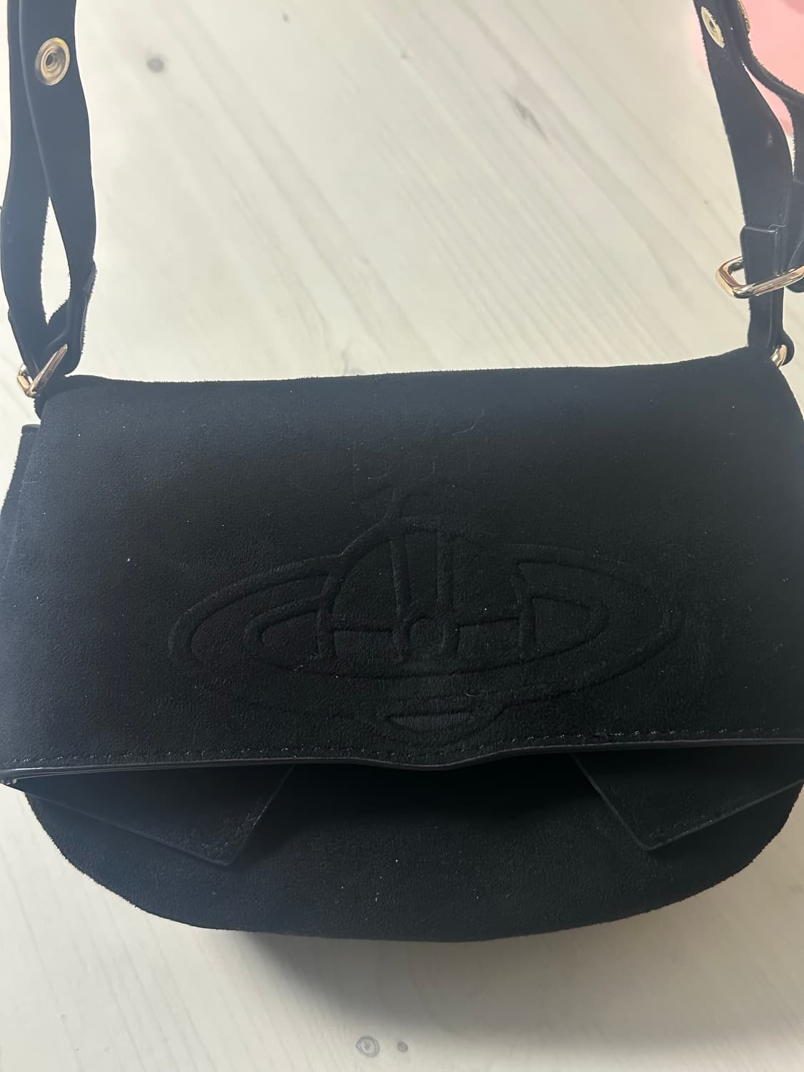 비비안웨스트우드 스웨이드백 블랙 상품이미지2