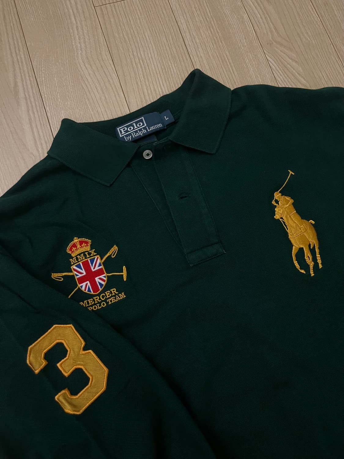 폴로 머서 팀 폴로 빅포니 카라티 다크그린 L 상품이미지1