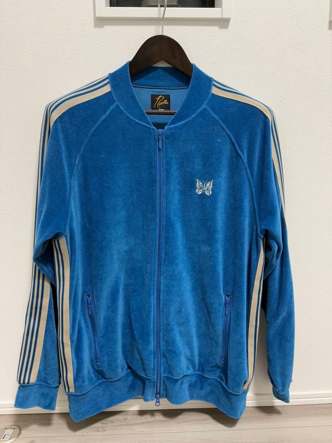 니들스 R.C. 트랙 자켓 C/PE 벨루어 마린 블루 상품이미지1