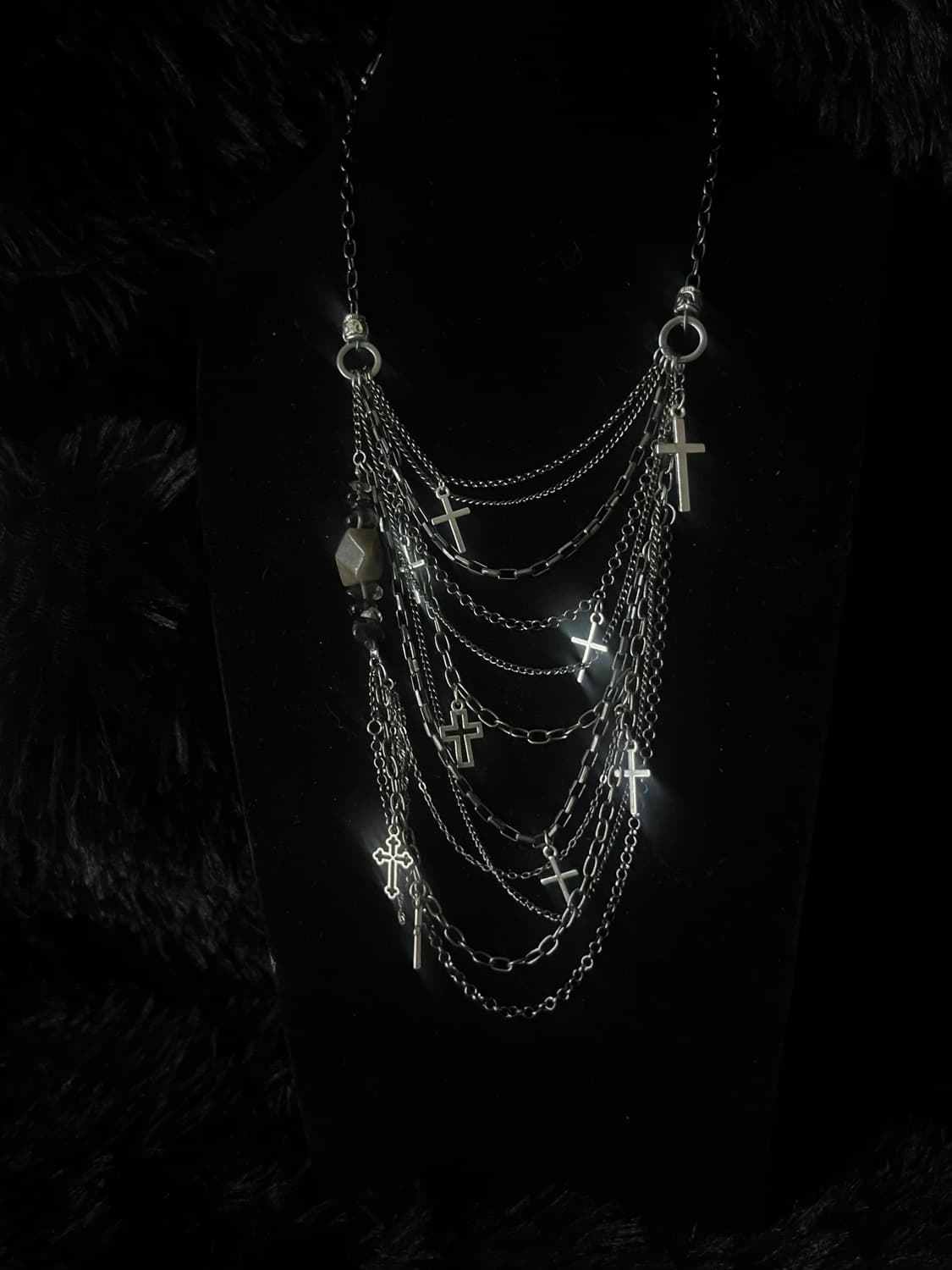 Layering cross custom necklace 상품이미지2