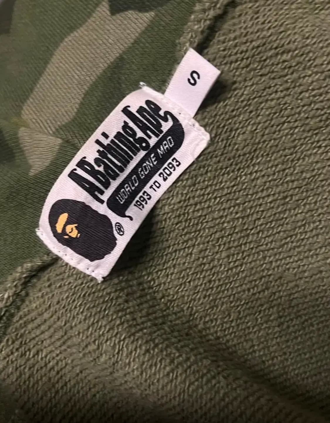 베이프 녹계 후드집업 s 상품이미지2