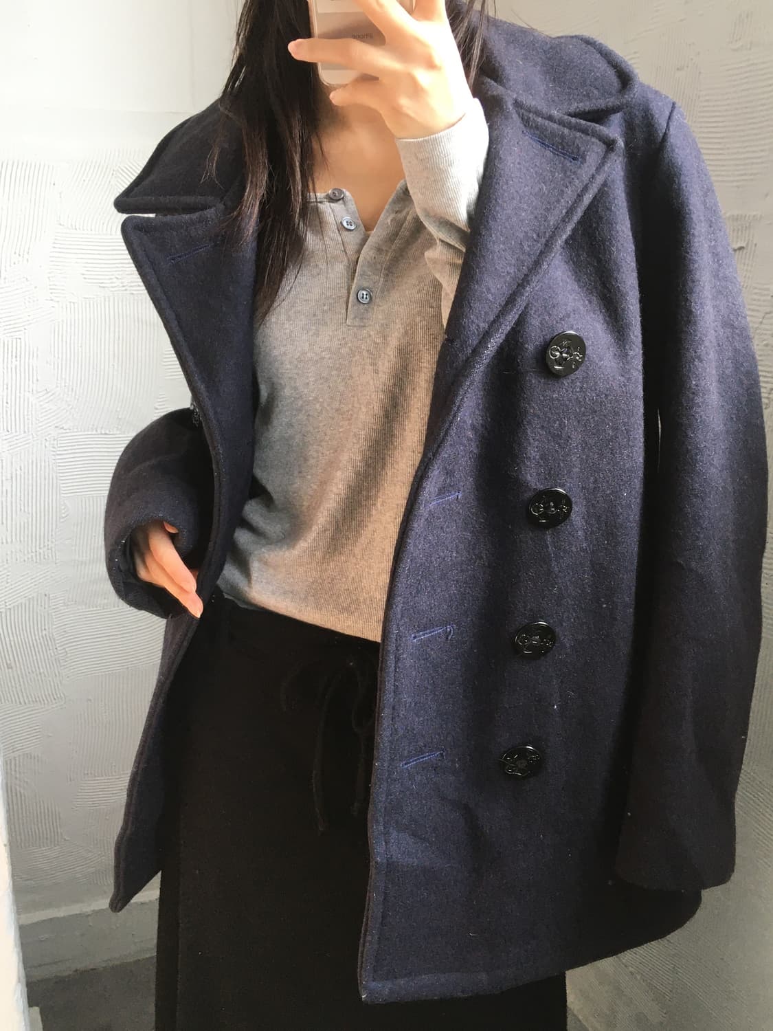 SCHOTT 쇼트 울 더블 피코트 상품이미지1