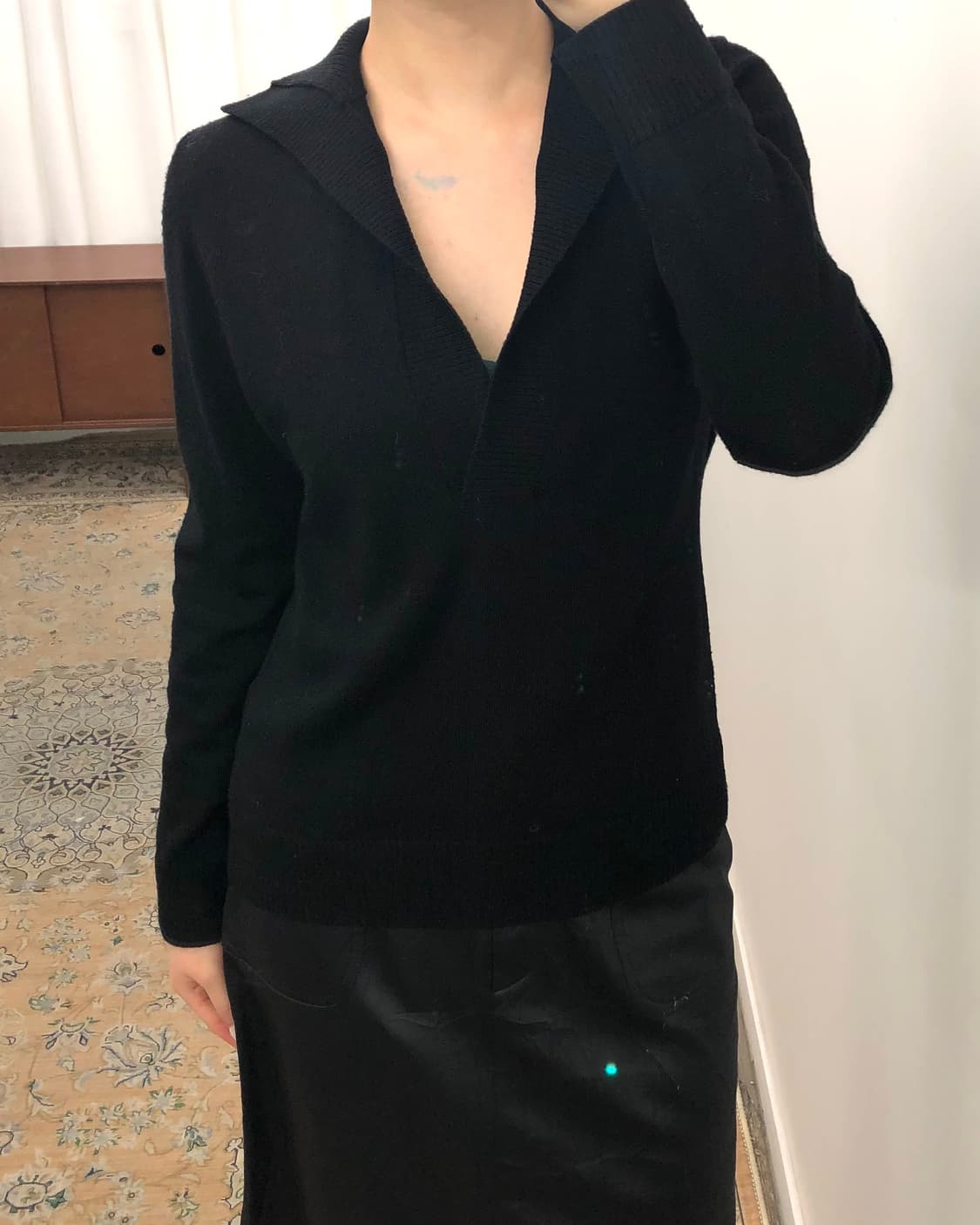 브이넥 카라 니트 상품이미지3