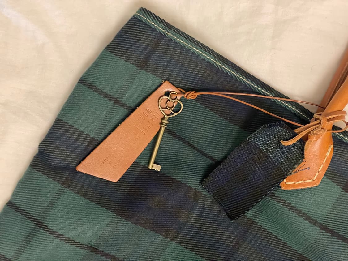 포디어웍스 블랙워치 베지터블 소가죽 토트백 상품이미지4