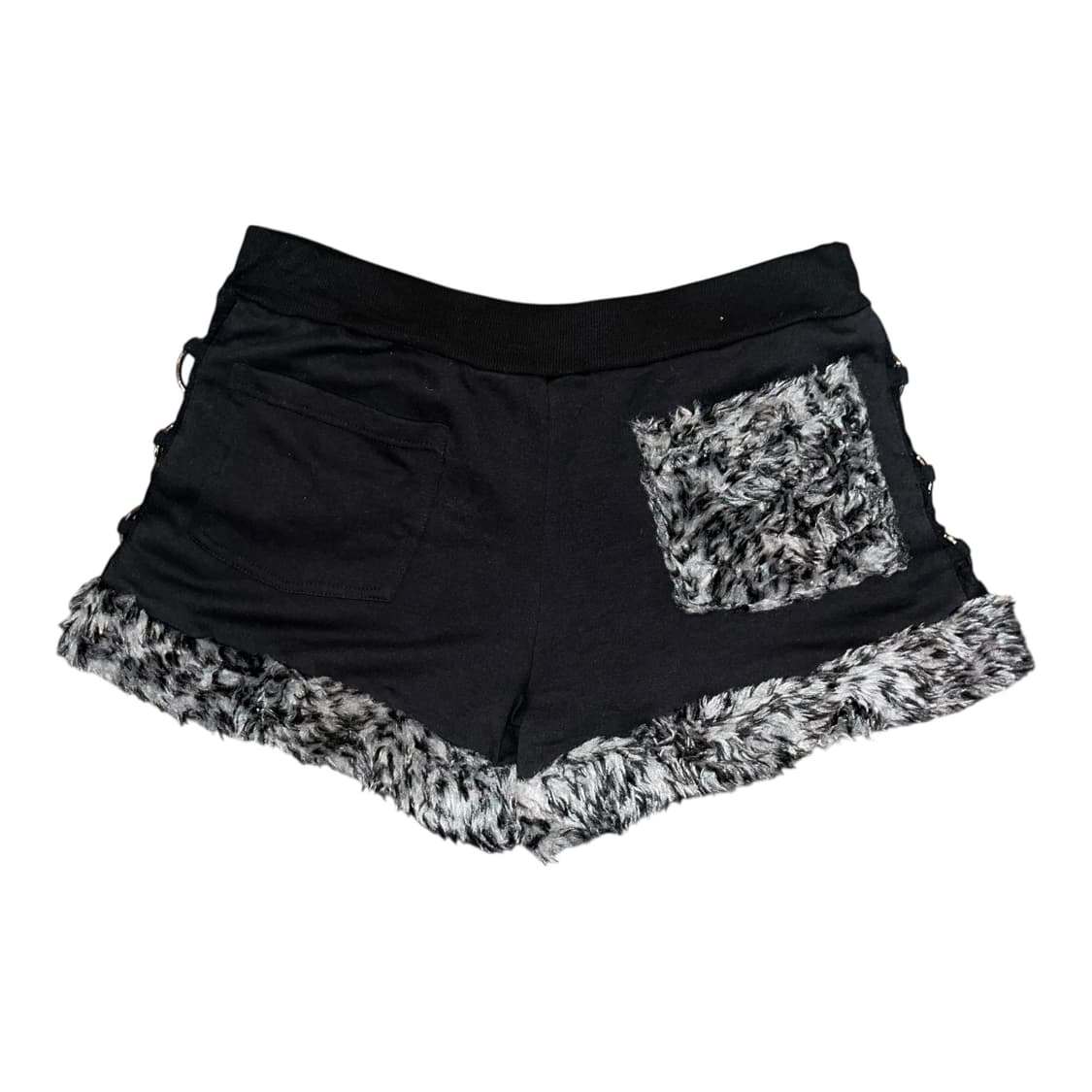 DIG DEEP 디그딥 호피퍼 사이드링 밴딩 면반바지 펑크y2k갸루 상품이미지3