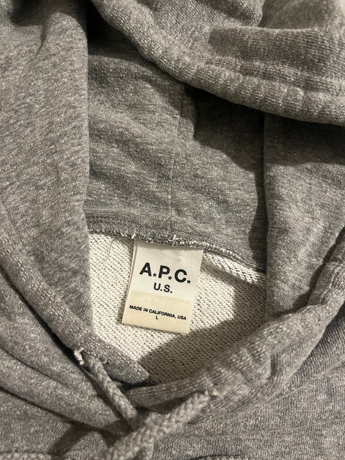 A.P.C US 아페쎄 US 그레이 후드티 상품이미지4