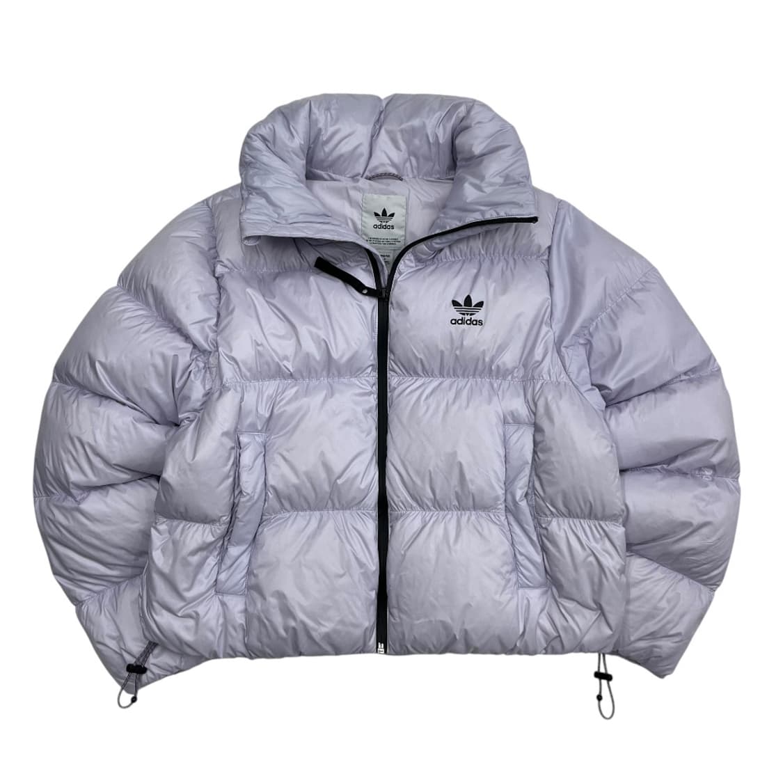 아디다스 파이어버드 로고 연보라 숏패딩 M 상품이미지4