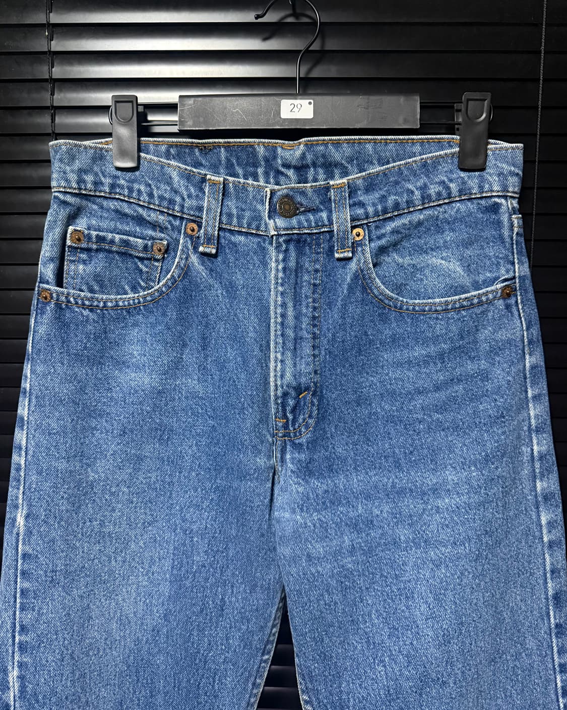 리바이스 505-0217 90‘s 빈티지 워싱 데님 진청 워크 팬츠 29 상품이미지2