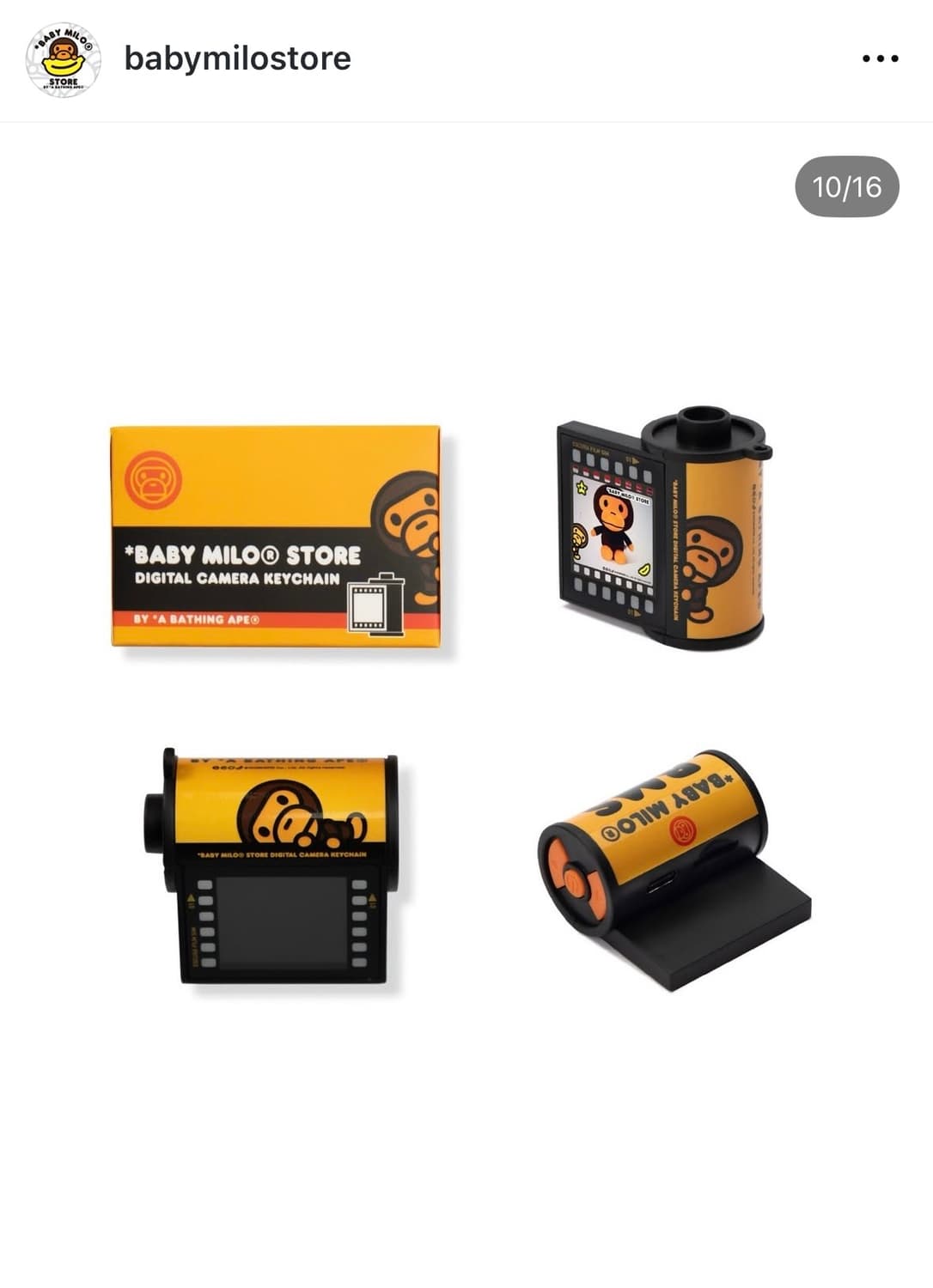 베이프 베이비마일로 미니 카메라 키링 키체인 상품이미지5