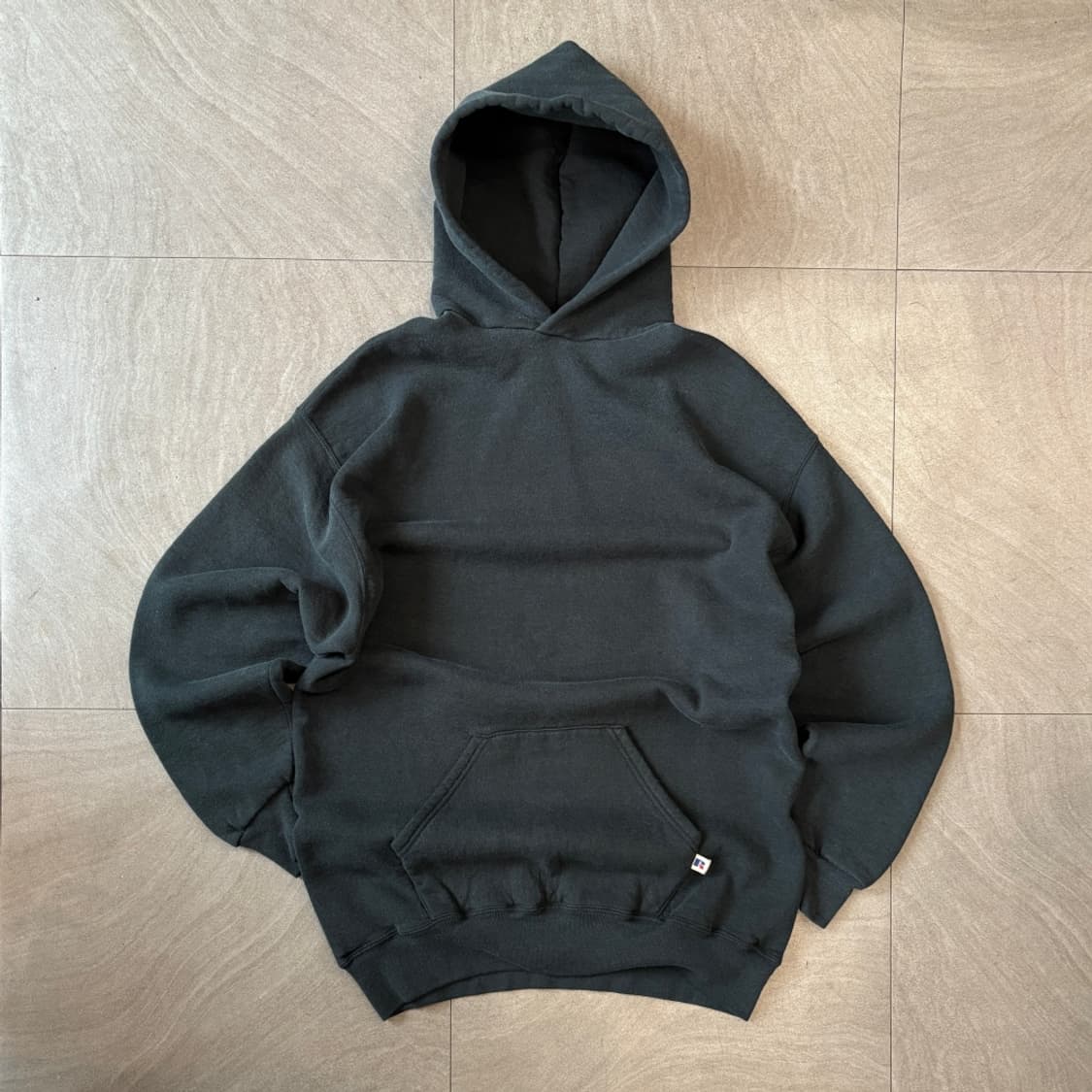 90s Russell 90년대 멕시코 생산 러셀 블랭크 블랙 후디 상품이미지1