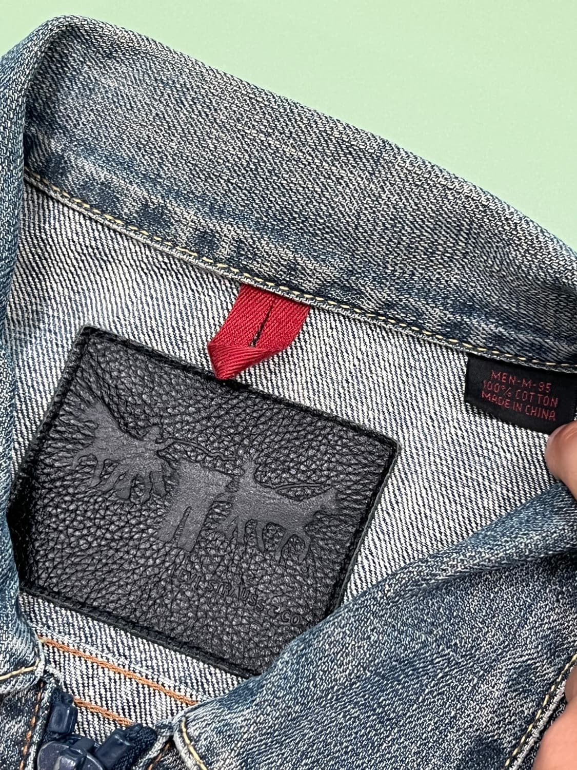 (95) 리바이스 워시드 데님 집업 트러커 자켓 상품이미지4