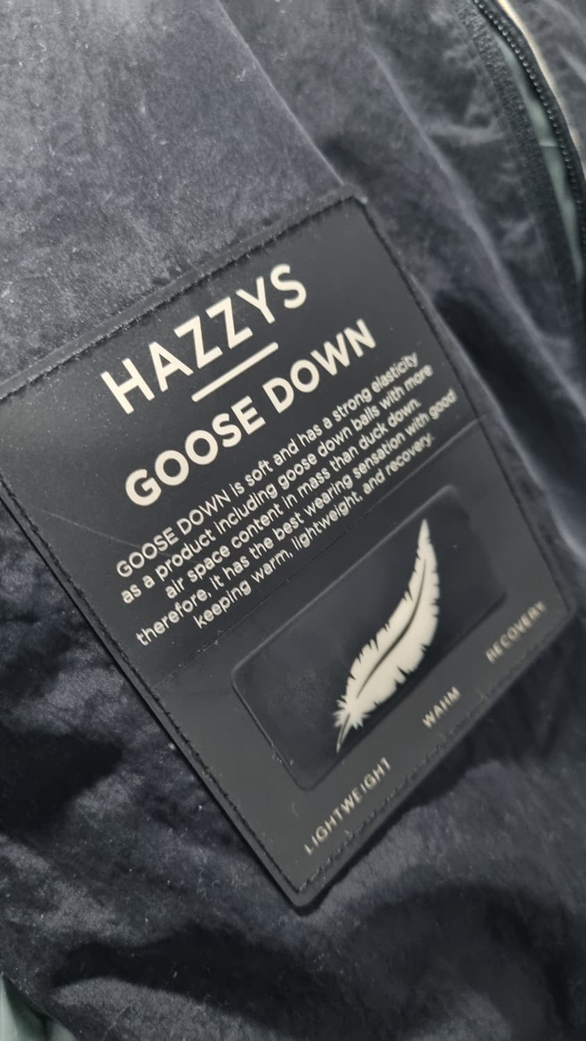 헤지스 거위털 패딩 차콜 105size 컨디션9/10 상품이미지4