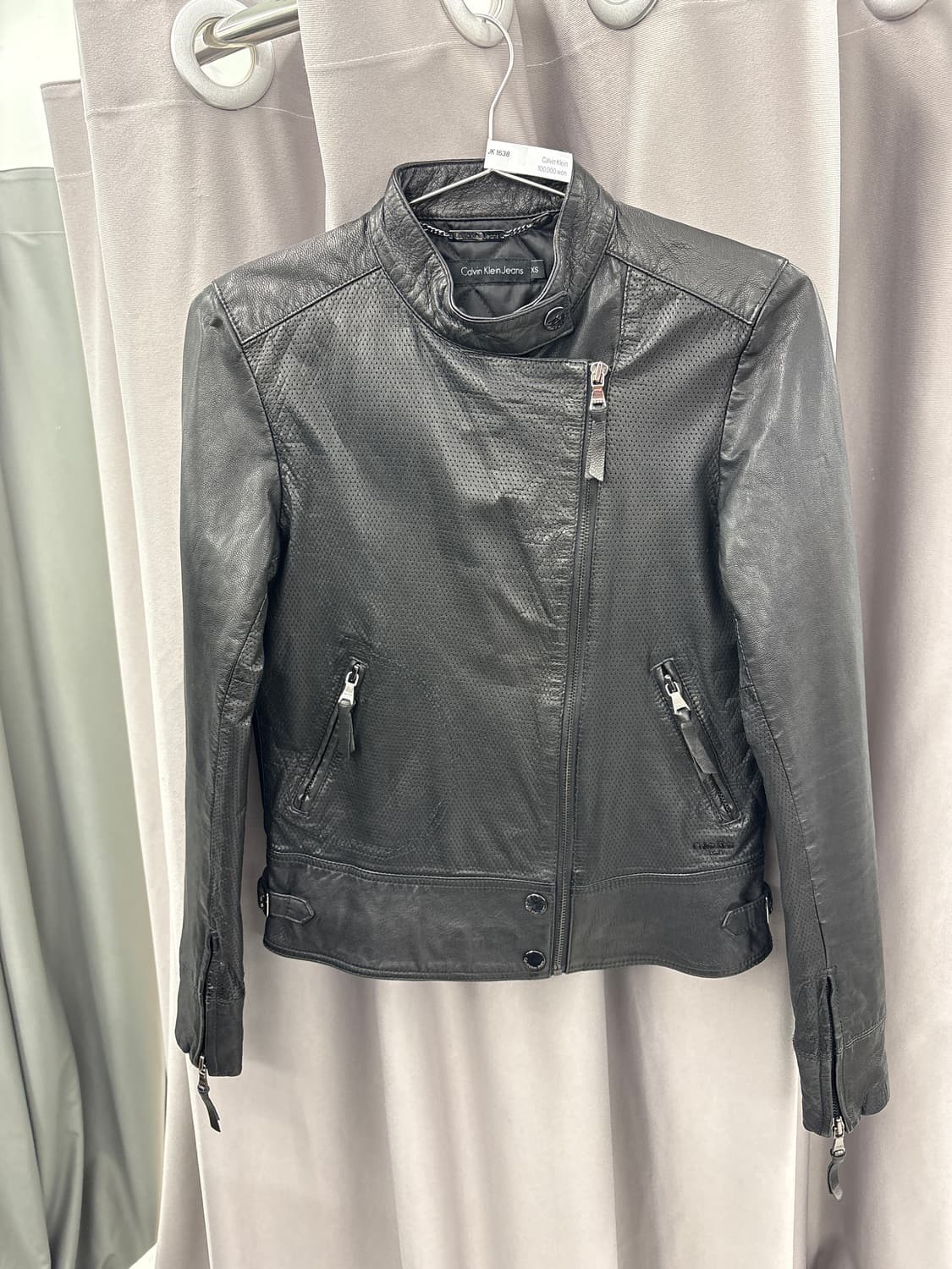 캘빈클라인 고트레더자켓 상품이미지1