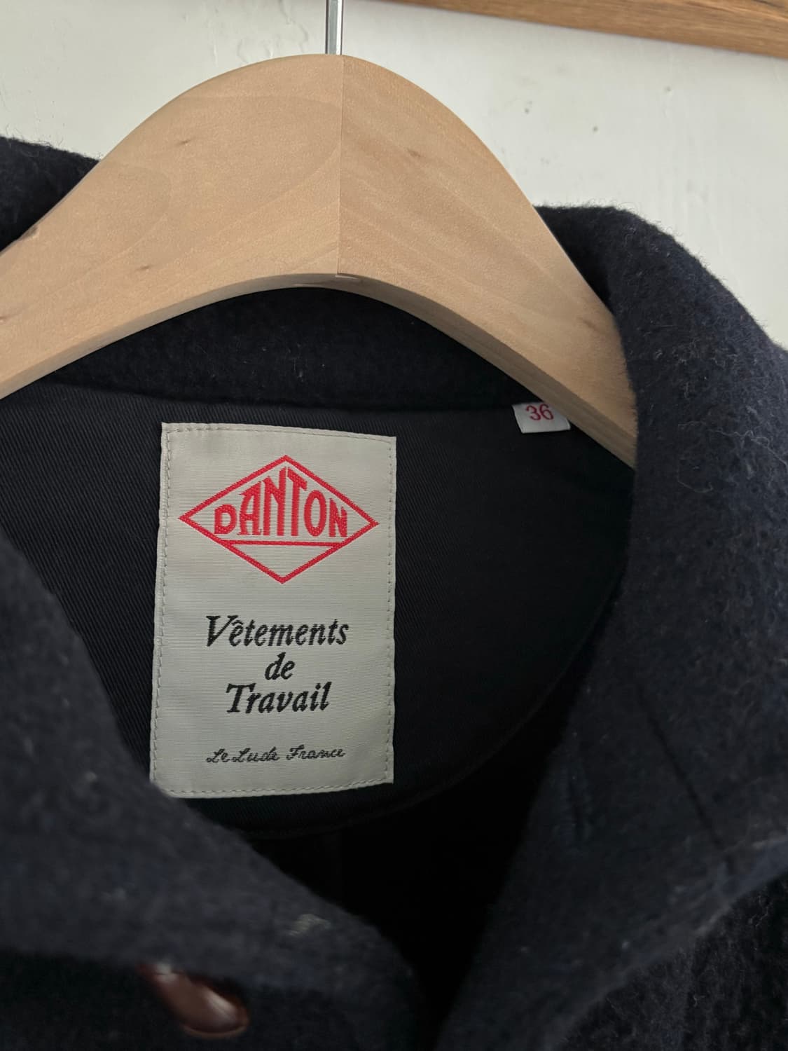 Danton 단톤 라운드 카라 네이비 울 자켓 상품이미지5