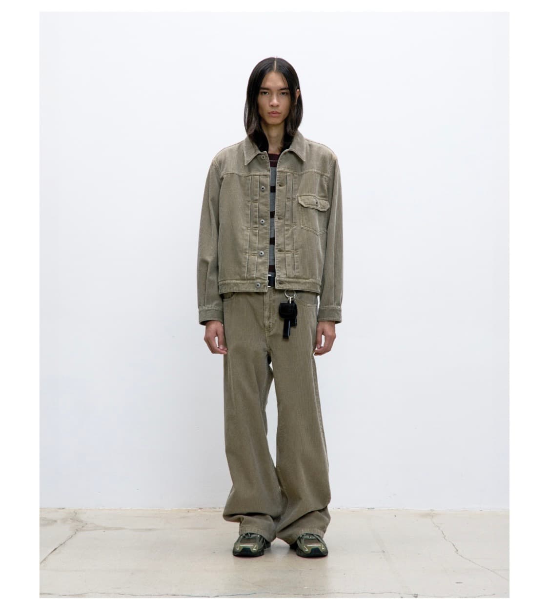 쿠어 타입1 코듀로이 워시드 트러커 자켓 워시드베이지 상품이미지3