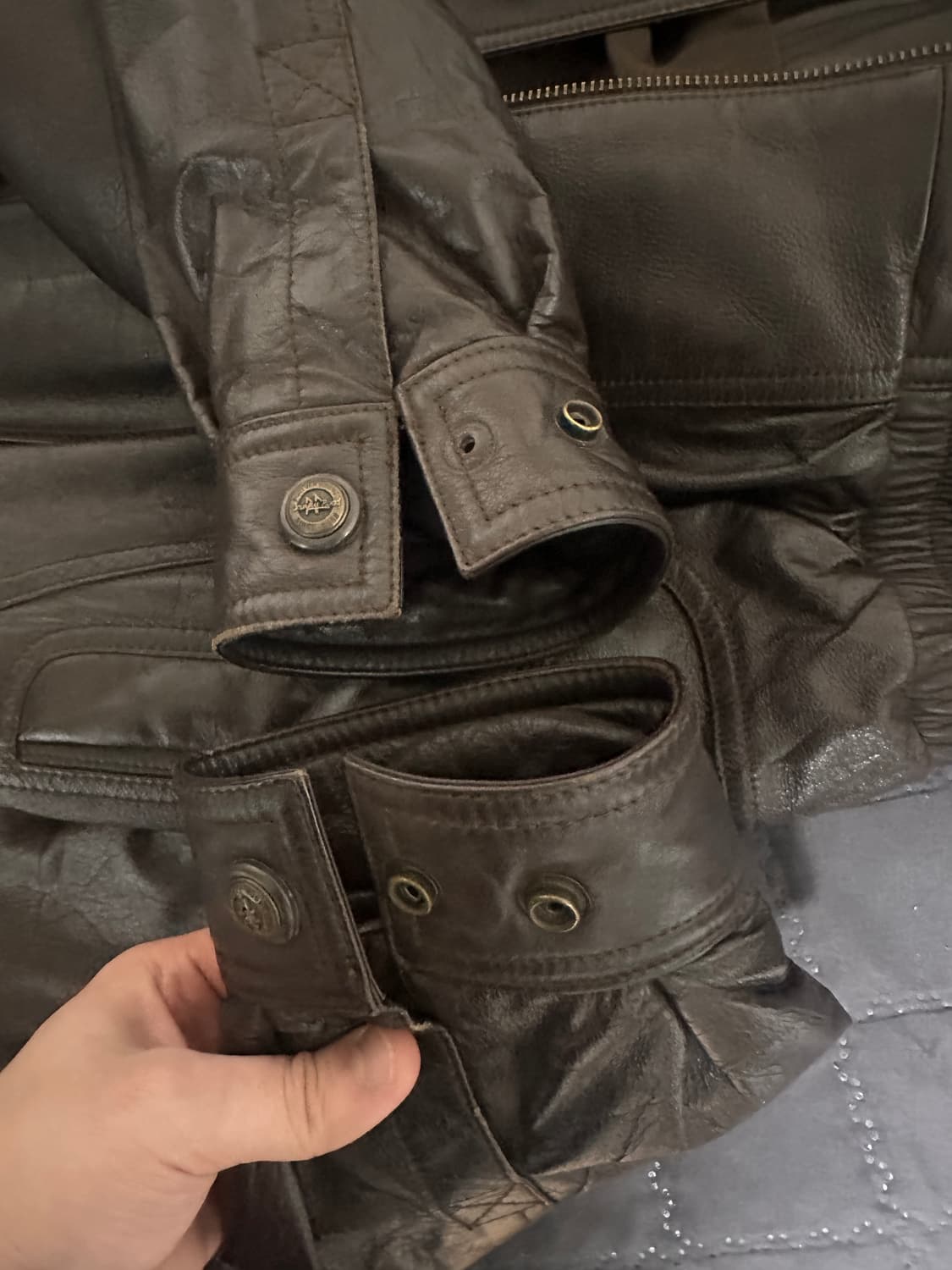 빈티지 가죽 자켓 상품이미지6