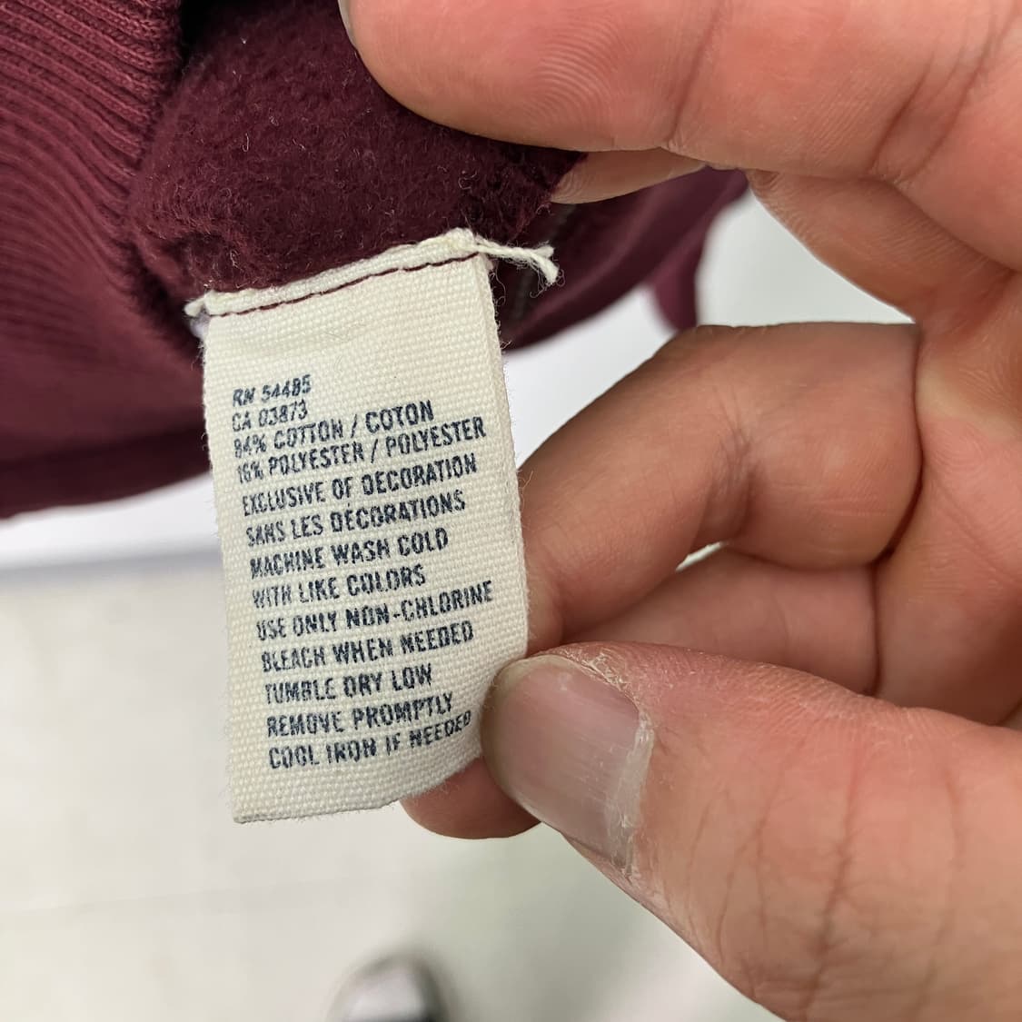 아메리칸이글 버건디 후드집업 상품이미지7